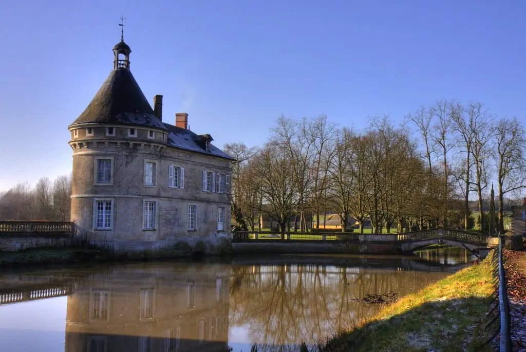 Malicorne sur Sarthe, France. L'entrée du château