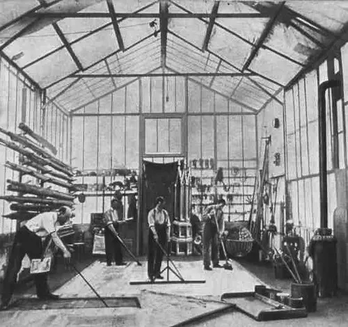 Interno degli studios di Méliès a Montreuil