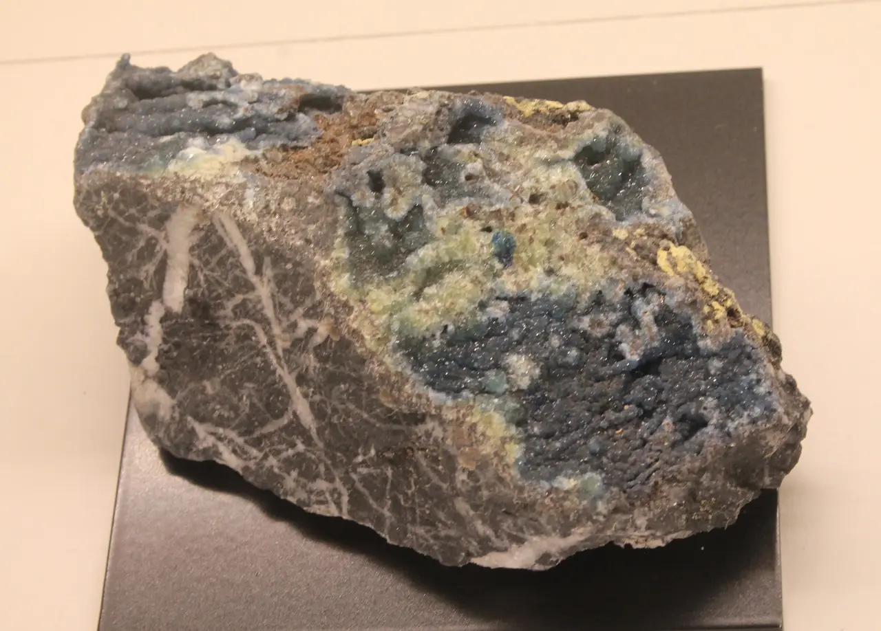 Muséum de Nantes - 615 - Wavellite (Pannecé, Loire-Atlantique, France)