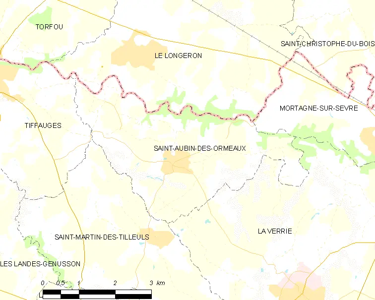 Map commune FR insee code 85198