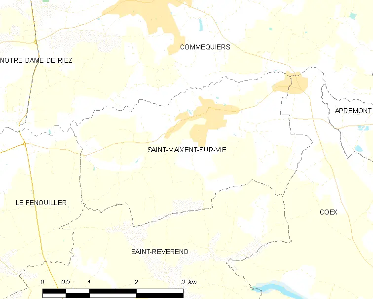 Map commune FR insee code 85239