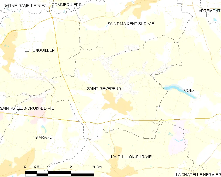 Map commune FR insee code 85268
