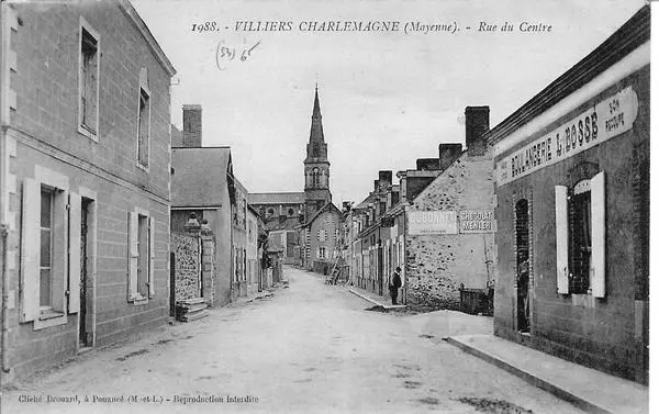 Rue du Centre Villiers Charlemagne 1920