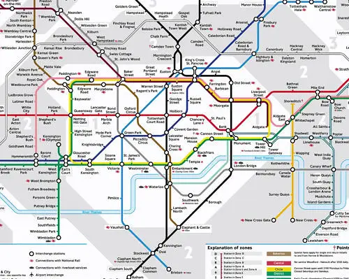 My annotated map of London - London Underground