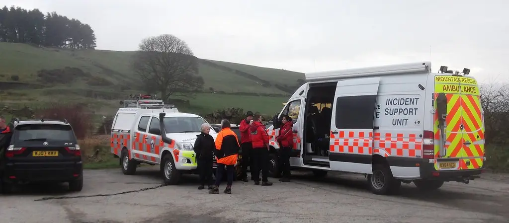 Mountain Rescue Exercise, Heap Clough, Haslingden Grane